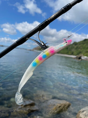 Sidewinder Skerries Eels Sandeel Lures for Bass Cod Pollock & Wrasse Fishing - Picture 4 of 16