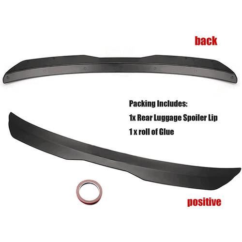 For Black Car Rear Roof Lip Universal Spoiler Wing Glossy Tail Trunk Kit Strips - Bild 6 von 12