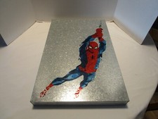 Wall Galvanized Steel Marvel Ultimate Spiderman Wall Art Print 24"T Home Prod.