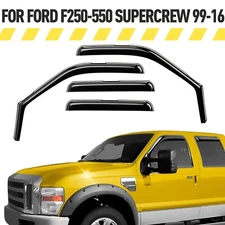 Rain Guards Vent Visors Shade for 1999-2016 Ford F-250 SuperCrew