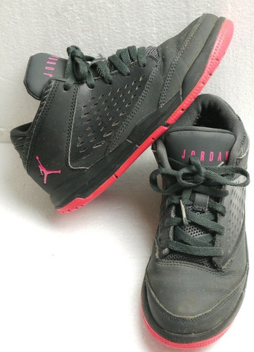 Jordan Flight Origin 4 Gp Anthracite Black Pink Girls Uk 12 Eur 30 Free P P Ebay