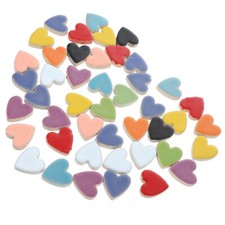 200g Chic Mosaic Tiles Love Heart Mosaic Pieces Crafting Tile for DIY Making