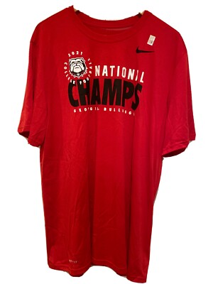 Nike Dri-Fit University of Georgia 2021 National Championship Red