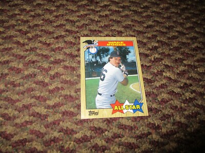 Topps #608 Wade Boggs Red Sox 1986 All Star Baseball Card - Hall