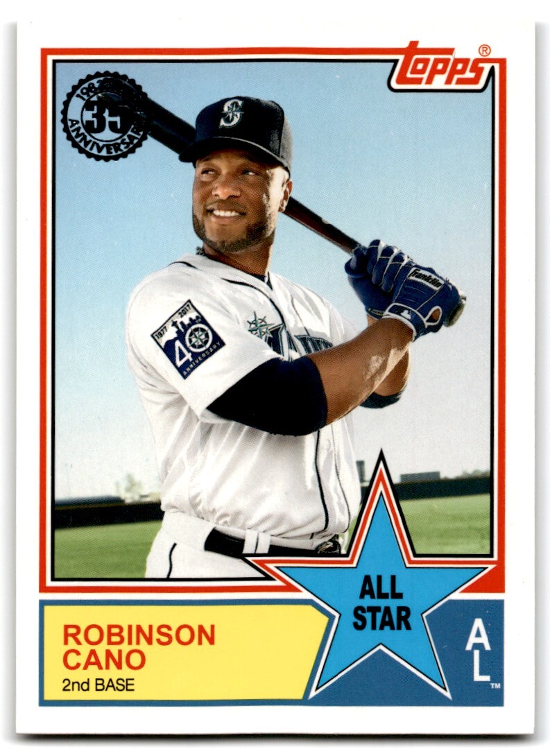 2018 Topps 1983 Baseball All-Stars Robinson Cano Seattle Mariners #83AS-24