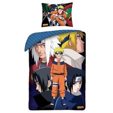 Naruto Single Duvet Cover Set Cotton Bedding Kids Euro Size Two-Sided Geometric