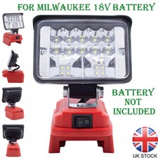 For Milwaukee 18V M18 Li-ion Battery New LED Light Work Light Flash Light Torch