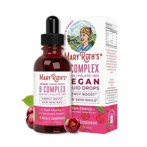 MaryRuth Organics B-Complex Liquid Drops - 1oz Vegan Vitamins Cherry ...