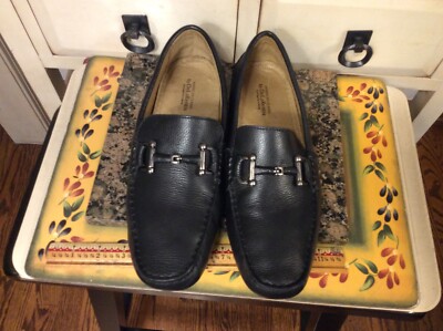 American Classic By DeLaRentis Black Slip On Loafers Driving  display picture 3