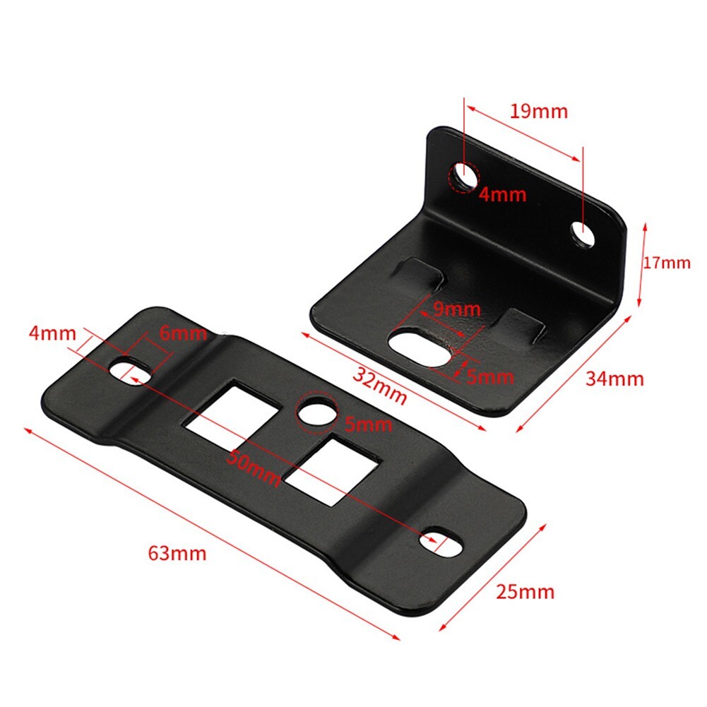 2pc Fixed Fastener 2-In-1 Insert Furniture Laminate L-Shaped 90 Degree ...