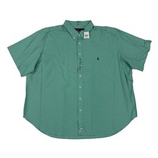 Polo Ralph Lauren Big Tall Button Down Shirt with Pony - Green Check Size 4XB