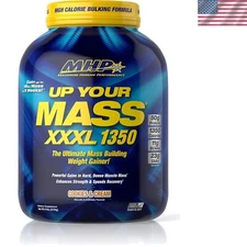 Muscle Mass Building Supplement - Cookies & Cream Flavor, 1350 Cal, 8 Servings