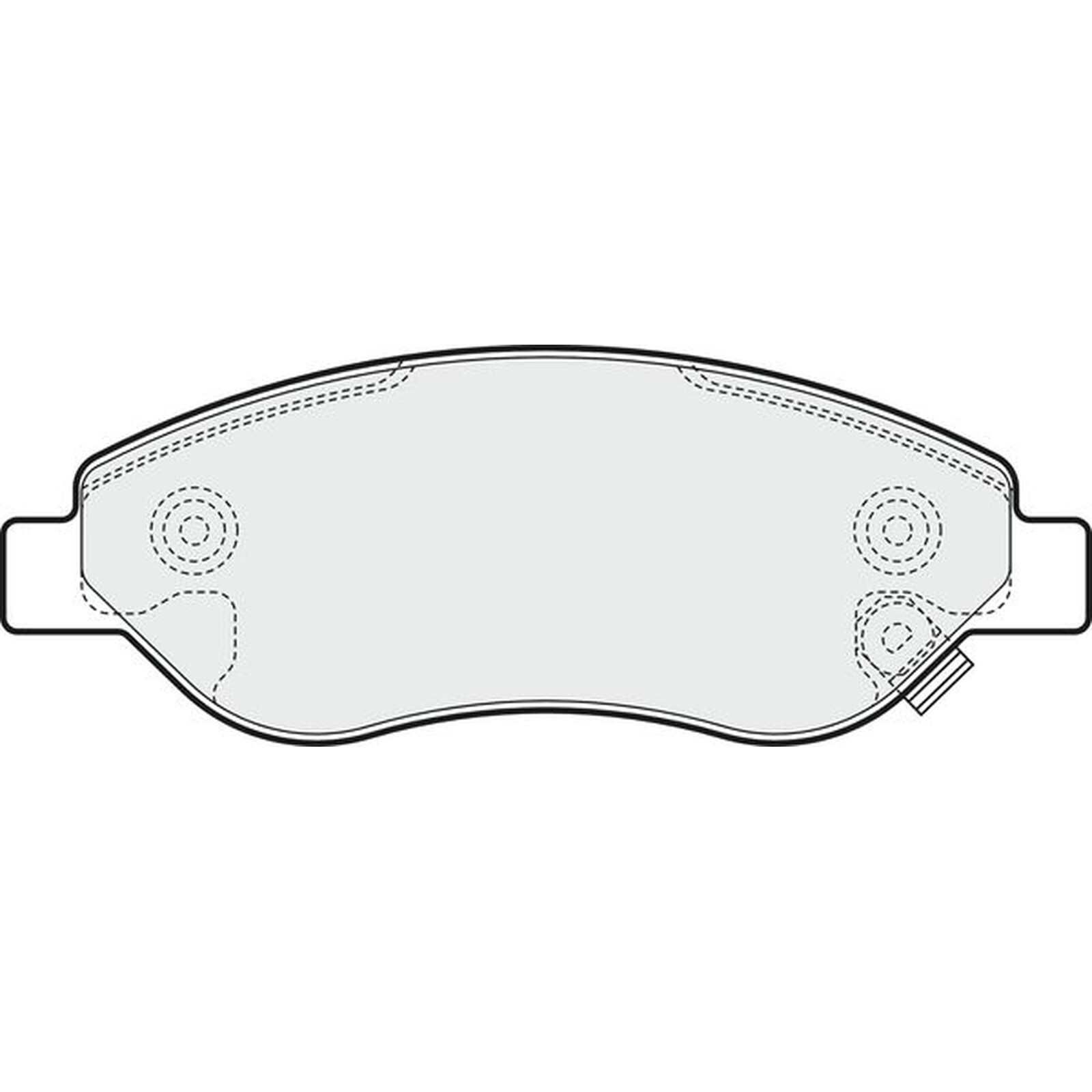 Apec Blue Brake Pads - Front PD3227 - For Vauxhall Corsa & Opel Corsa - OE Spec.
