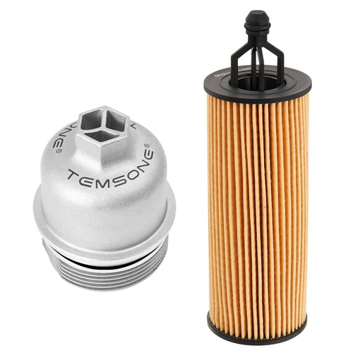 Upgrade Aluminum Oil Filter Housing Cap with Oil Filter For Dodge Jeep