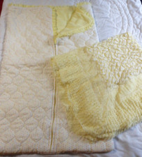 Homemade Baby Bunting Outfit Sleeping Bag  Blue Bird Yellow Acrylic Blanket USA