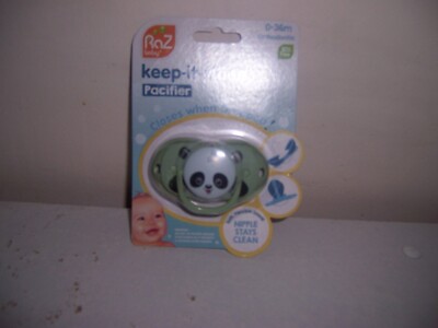 RAzbaby Raz baby pacifier keep it kleen  panda bear