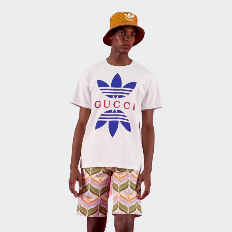 Gucci x adidas cotton jersey T-shirt in white Men's 548334 Gucci x adidas cotton jersey T-shirt in white Men's 548334