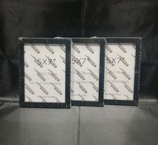  Lot Of 3 5 7 Black Photo Frames