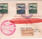ZEPPELIN HINDENBURG 1936 Cover Air FIRST FLIGHT FLOWN TWICE USA NJ Newark KZ193