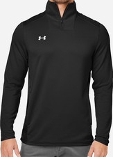 Under Armour Mens Loose Fit 1/4 Zip Mock Neck...