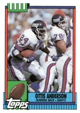 1990 Topps #59b Ottis Anderson New York Giants Topps