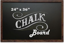 Magnetic Chalkboard Magnet Board - in, Rustic Wood Fre -