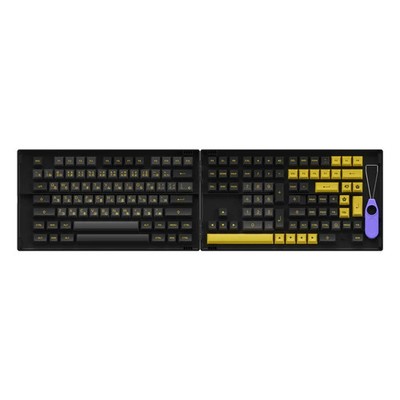 AKKO - Black & Gold Keycap Set Hiragana Version (158-Key) ASA Profil