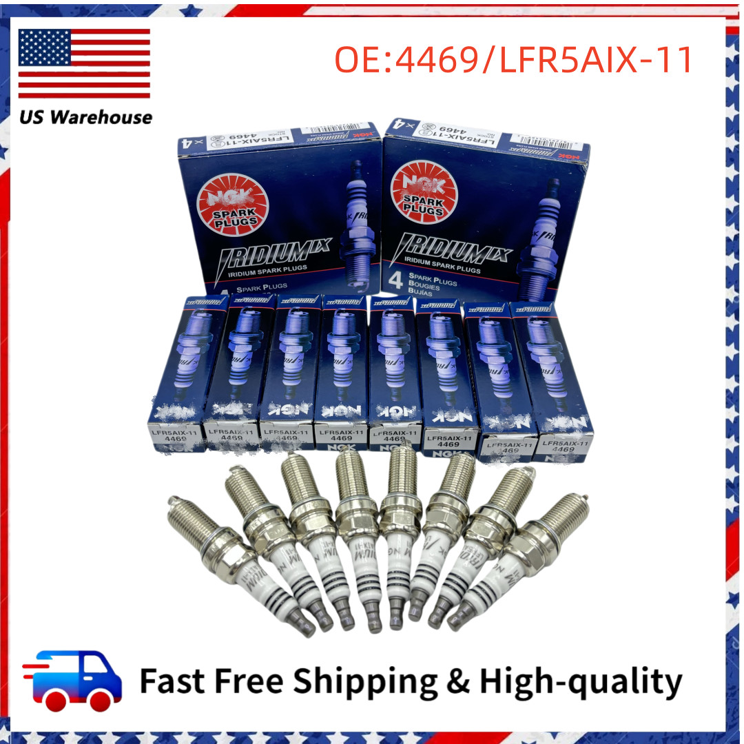 8Pcs NGK LFR5AIX-11 Iridium Spark Plugs For Hyundai Nissan Infiniti Yamaha 4469