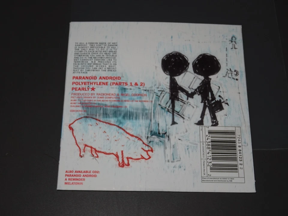 RADIOHEAD - PARANOID ANDROID (CD1) / 3 TRACK MAXI-CD 1997 (MINT-) IM CARDSLEAVE - Bild 2 von 2
