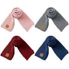 4 Pack Winter Scarf Kids Neck Warmer Toddler Girls Thick Warm Neck Wrap Boys