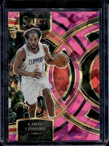 2023-24 Panini Select Kawhi Leonard Pink Cracked Ice Prizm Premier Level #/99