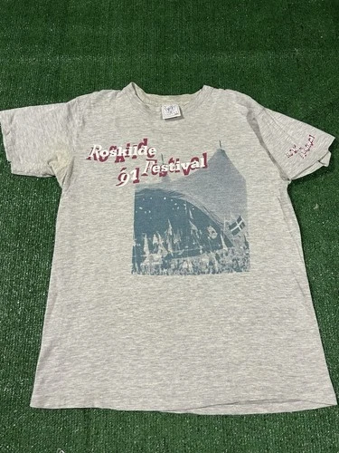 Vintage 1991 Roskilde Music Festival Concert Band T Shirt Sz 1990s vintage concert t-shirt, vintage, single stitch, B+ condition