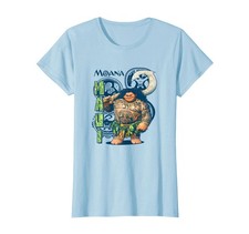 Disney Moana Maui Confident Pose Tribal Symbol Chest Poster T-Shirt