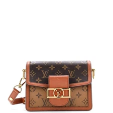Louis Vuitton Dauphine Shoulder Bag Reverse Monogram Canvas Mini