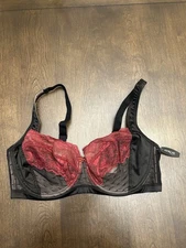 Adore Me Unlined Balconette Bra Jet Black AFF-BR-04264-BAL Size 40H - NWT