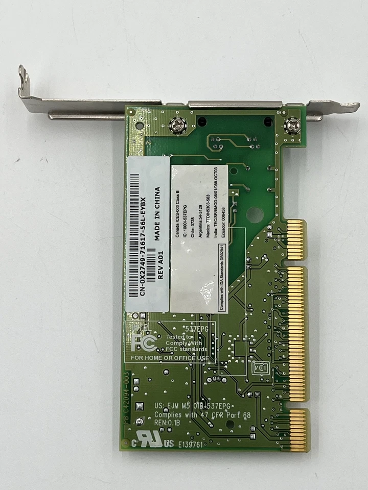 Intel 537EPG 56K Internal Fax/Modem CN-0X2749-71617-56L-EYBX - Image 4 of 4