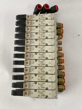 SMC VQZ2151-5LO Solenoid Air Control Valve With 12 Port Manifold