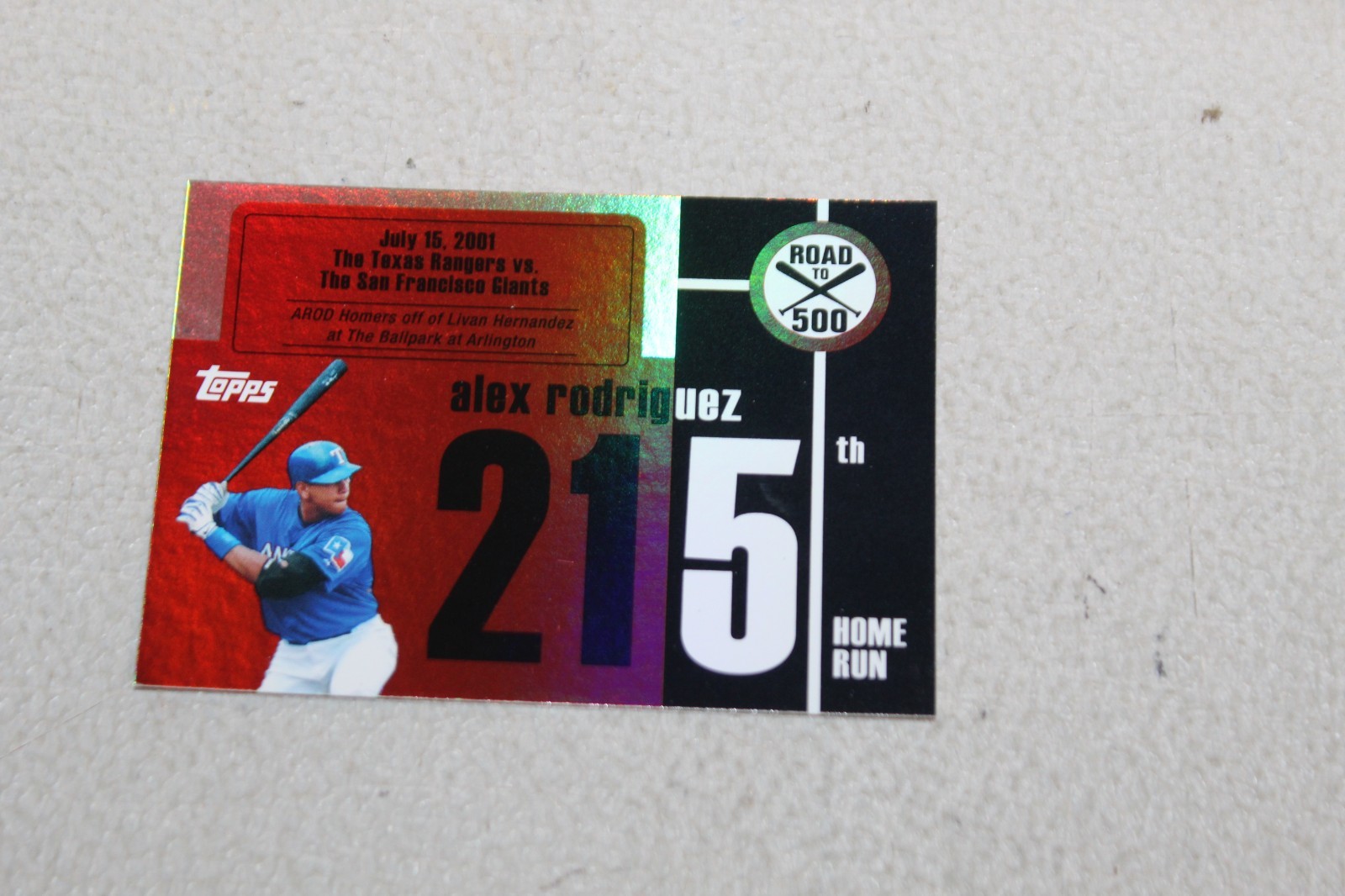 2007 Topps Road to 500 Alex Rodriguez  Complete Finish Fill Your List Set U-Pick