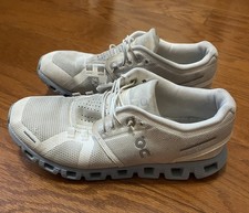 On Cloud 5 White Baby Blue Women  s Size 8 Running Walking Shoes Sneakers