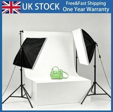 2x150W Softbox Lighting Kit Continuous Light Stand for Video Photo Studio Home