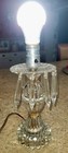 VINTAGE  1930's BOUDOIR VANITY LAMP WITH  CRYSTALS NO GLOBE WORKS! — photo 1