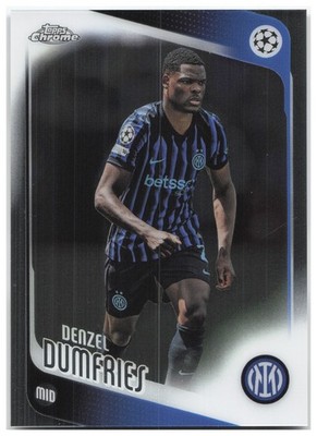 Denzel Dumfries Topps Chrome UEFA Club Competitions 145 Inter Milan 2025-26