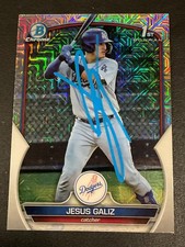 Jesus Galiz Signed Card 2023 Bowman Chrome Mojo In Person Autograph (IP) Auto