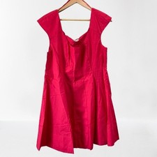 NEW A New Day Sleeveless Fit & Flare Cotton Dress Hot Pink Size 12