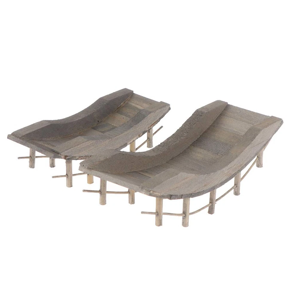 Puente de arco de madera para casa de muñecas con barandillas miniaturas jardín de hadas arco artesanal... Foto 3 de 4