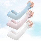 3 Pairs UV Cooling Arm Sleeves Nylon Sun Protector for Running