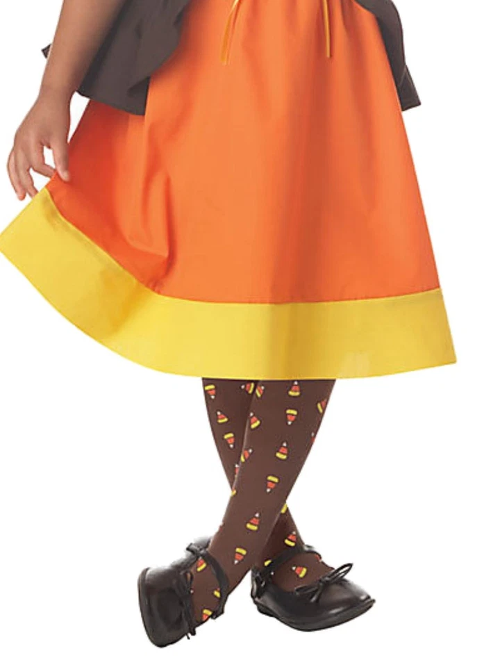 Vestido Disfraz Halloween Bruja Maíz Caramelo Dulce Golosina Niñas Pequeñas 3T-4T Foto 3 de 3