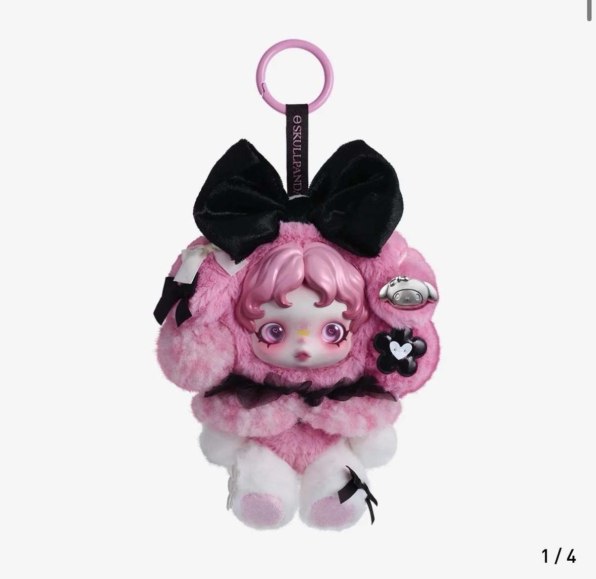 POP MART SKULLPANDA × MY MELODY Plush Pendant NEW