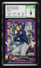 2018 Bowman Draft Purple 101/250 Jarred Kelenic #BD-6 CSG 9 Mint 1og