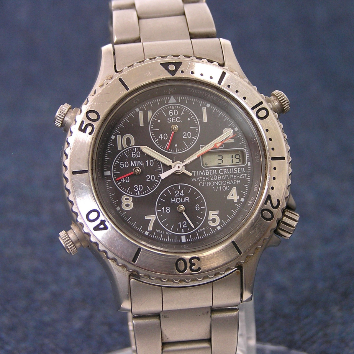 Japan Exclusive!] CASIO TIMBER CRUISER TIC-104 90s Military Watch